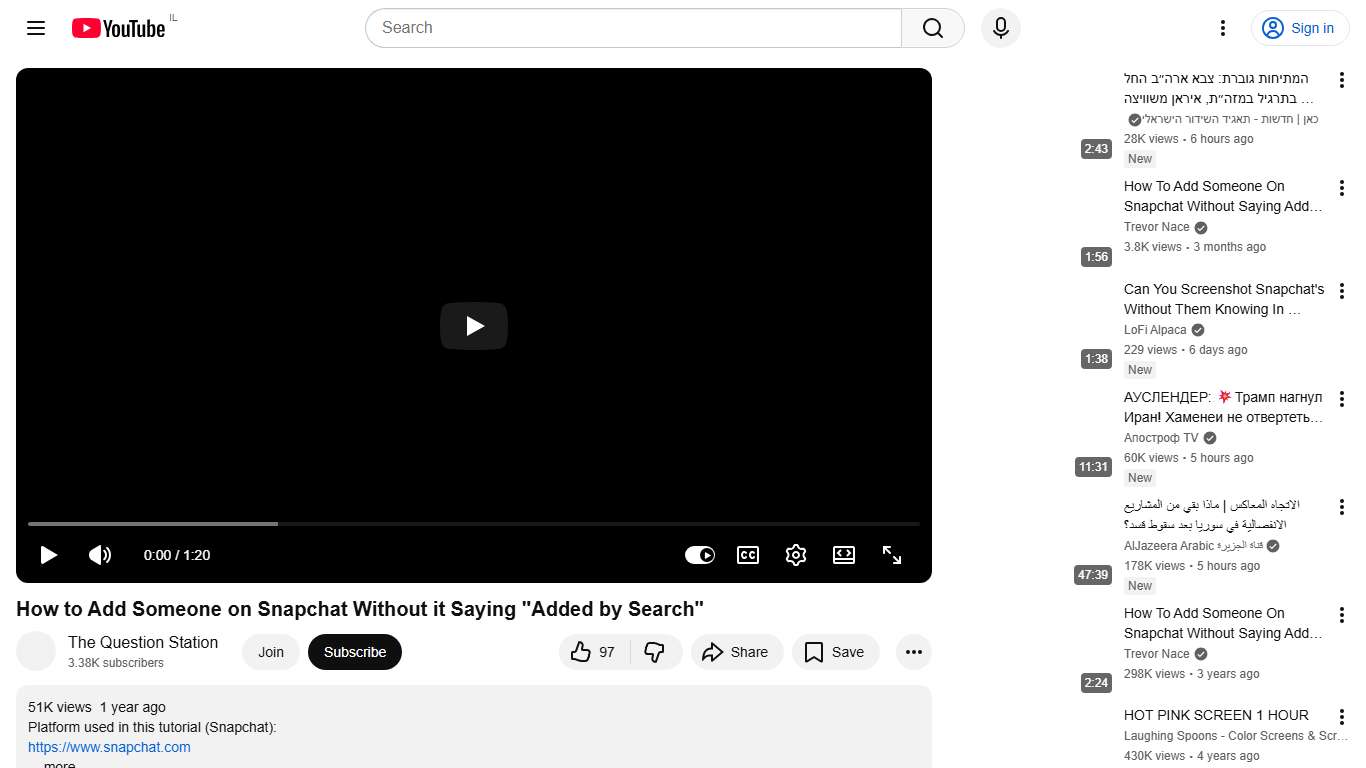 How to Add Someone on Snapchat Without it Saying "Added by Search" - YouTube